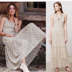 Meadow rue Hazel Marigny Lace tiered Maxi dress